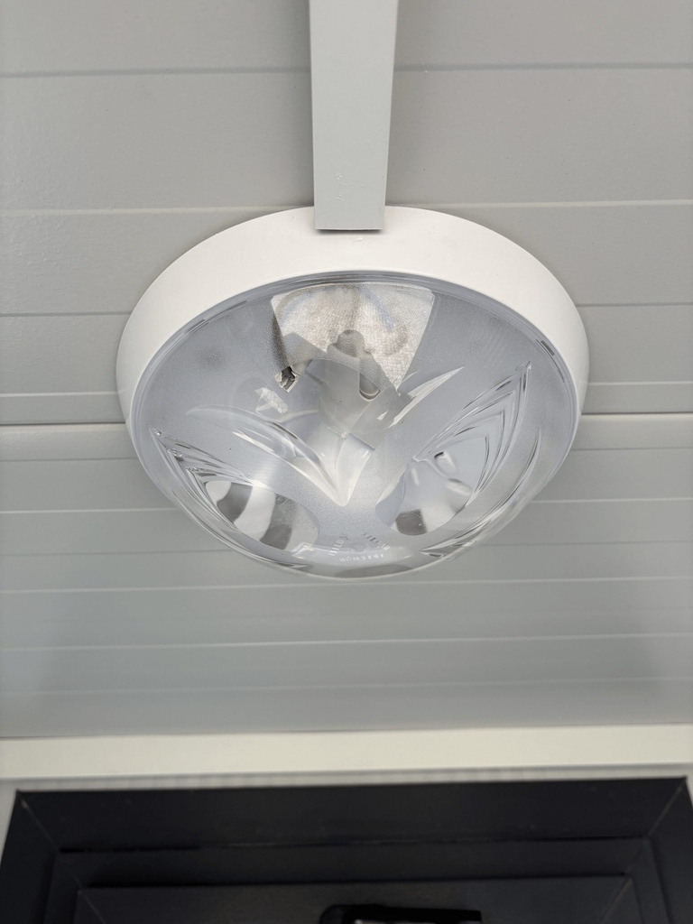 Verlichting in een mobiele toilet unit