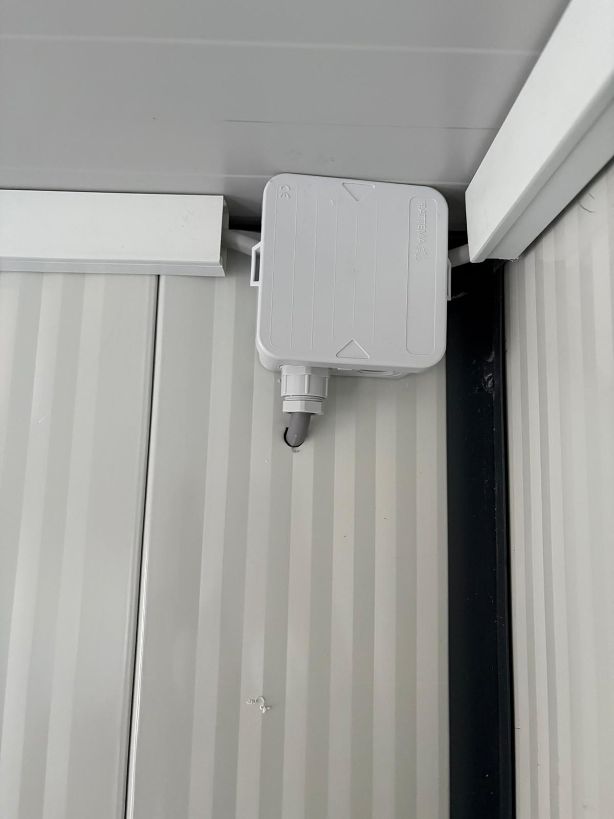 kantoorunit lasdoos binnenzijde