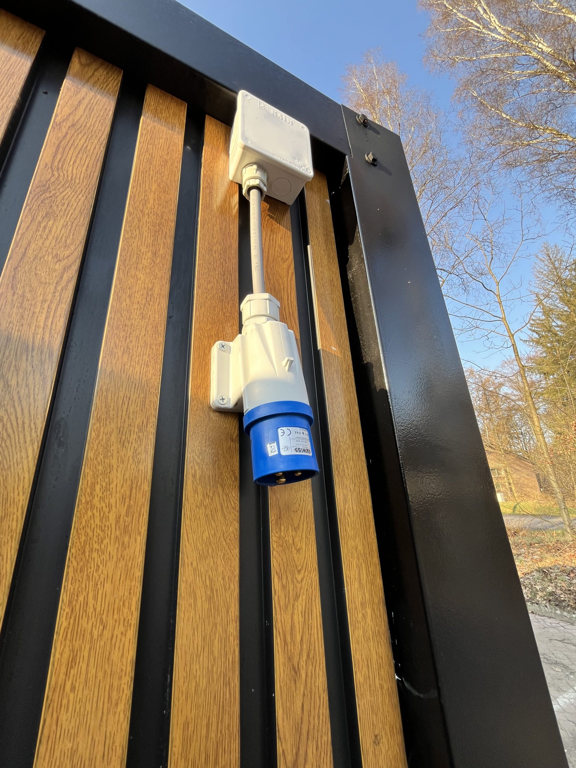 Campingstekker voor mobiele badkamer unit met 4 ruimtes