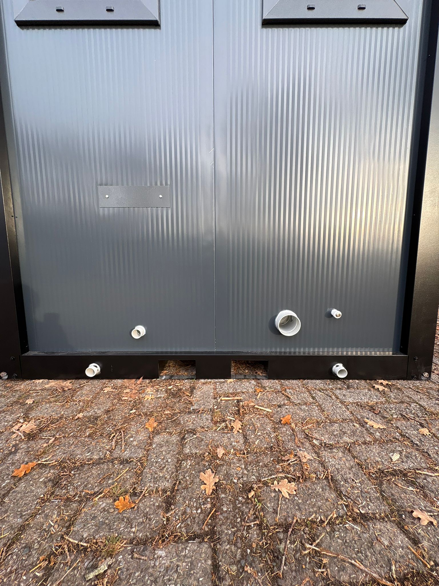 Aansluitingen aan de achterzijde.