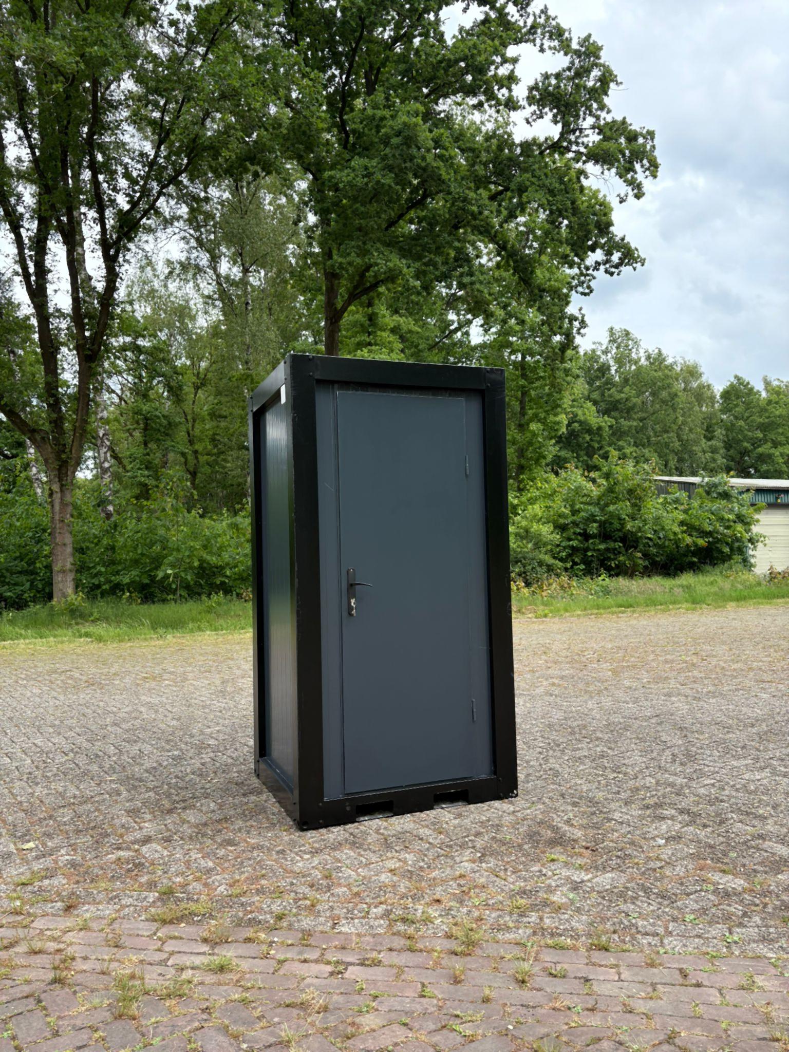mobiele nooddouche unit vooraanzicht
